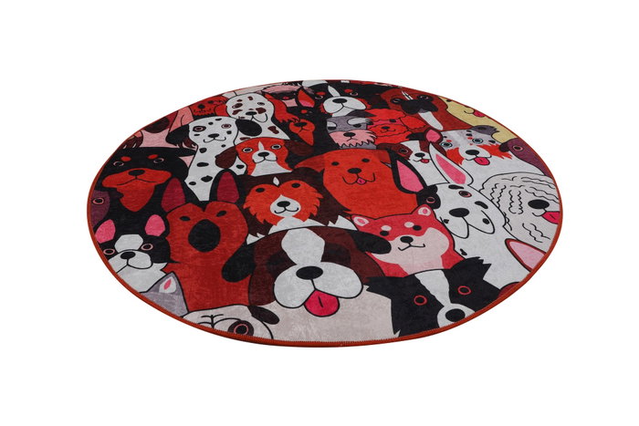 Mijölnir Alfombrilla de Baño Dogs (140) Multicolor 140 cm